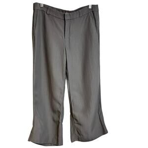 Banana Republic Heritage Collection Gray Linen Wide Leg Crop Pants Size 6